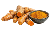 100% pure, vibrant golden turmeric powder with a naturally high curcumin content. A staple superfood spice known for its earthy flavor, brilliant color, and powerful anti-inflammatory properties.
